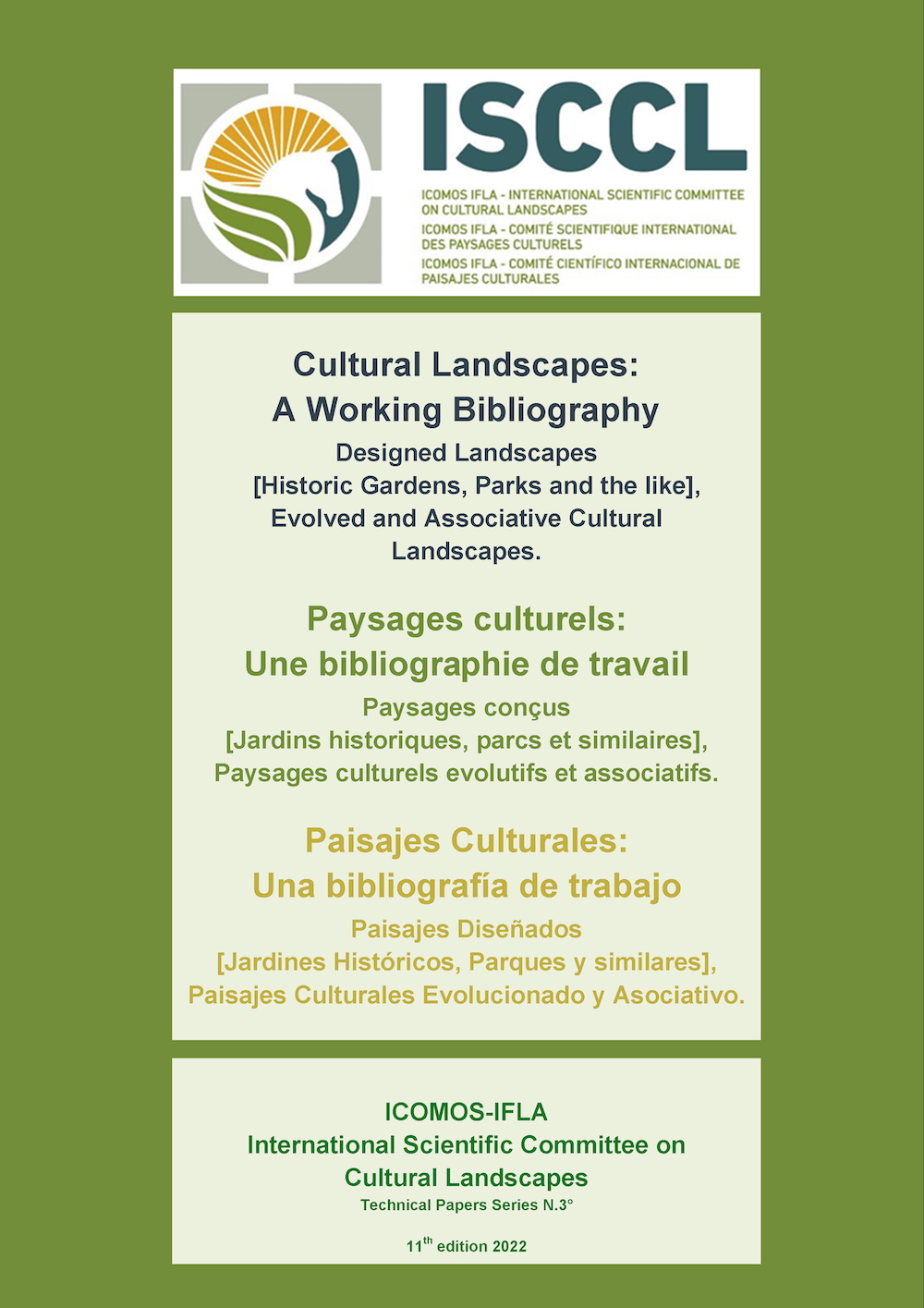 Cultural Landscapes Bibliography, 11th edition, 2022
