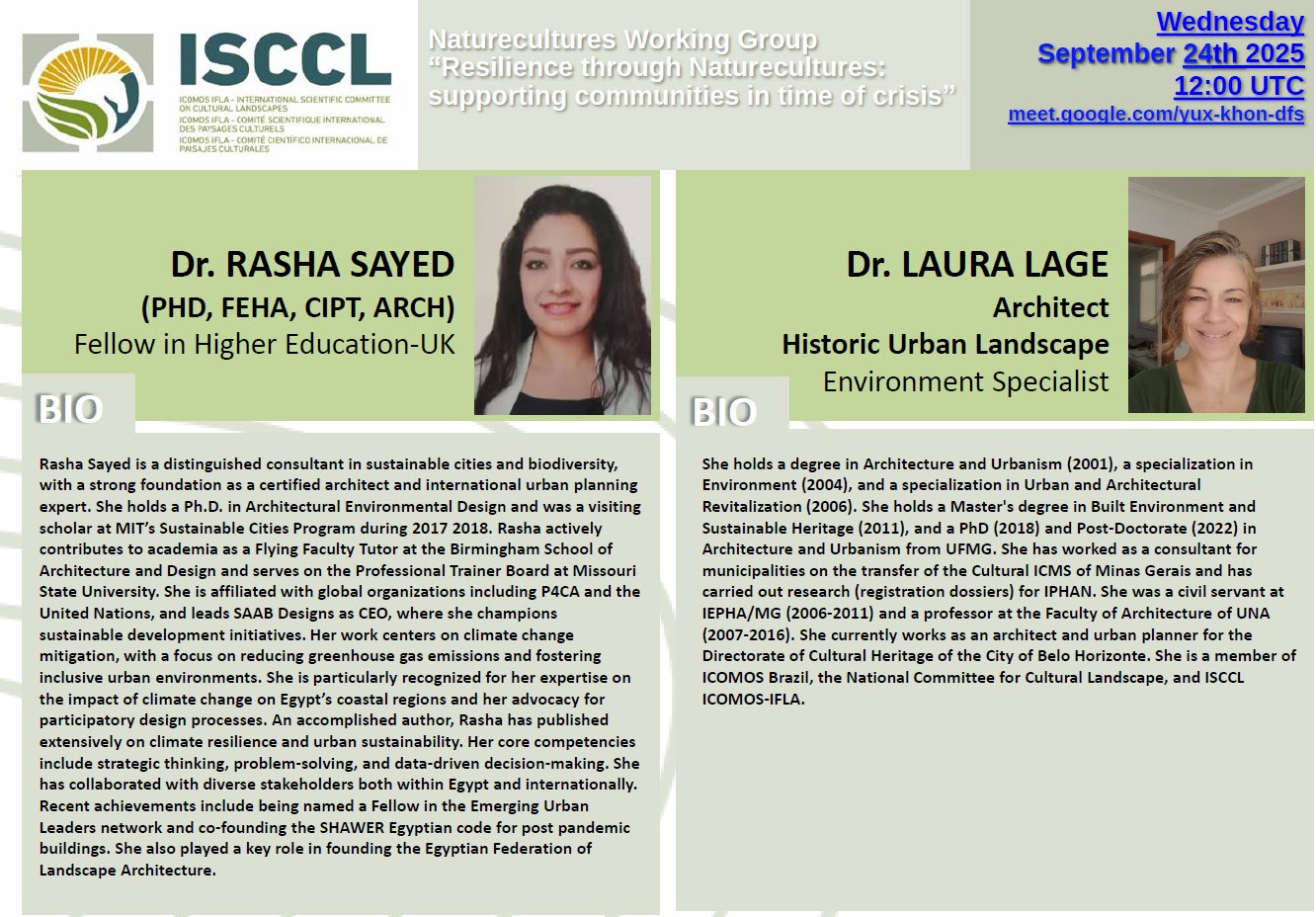 2025 Resilience through NatureCultures Webinar (September 24, 2025)